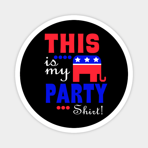 This Is My Republican Party Magnet by Sunoria
